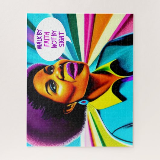 Church Lady Walk by Faith Art Puzzle (Vertikal)