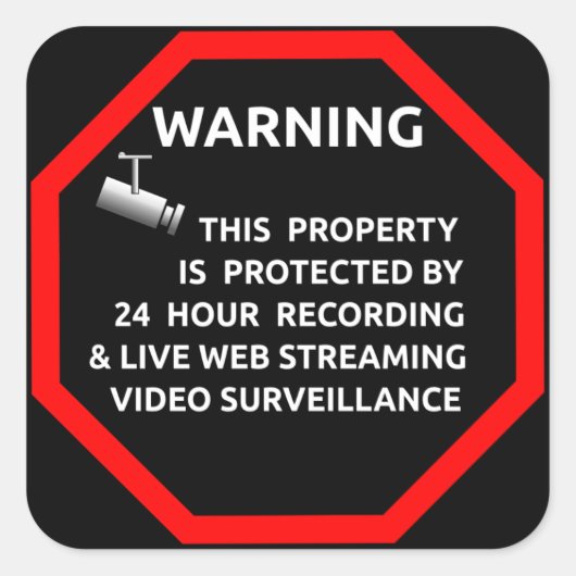 Church liefert Sicherheitsaufkleber für Windows Quadratischer Aufkleber (Vorderseite)