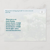 Church Mailer Easter Service Invitation Einladungspostkarte (Rückseite)