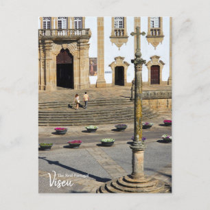 Church Morning Viseu Portugal Postkarte