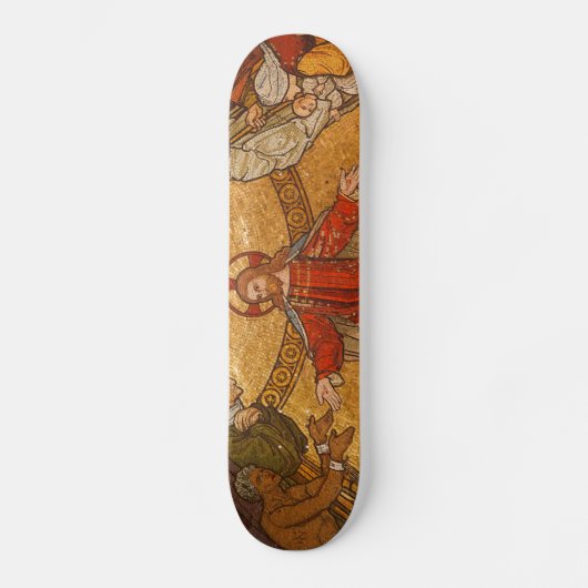 Church Mosaic - Jesus Christus Skateboard (Vorderseite)