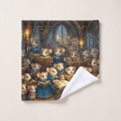 Church Mouse Choir Badhandtuch Set (Waschlappen)