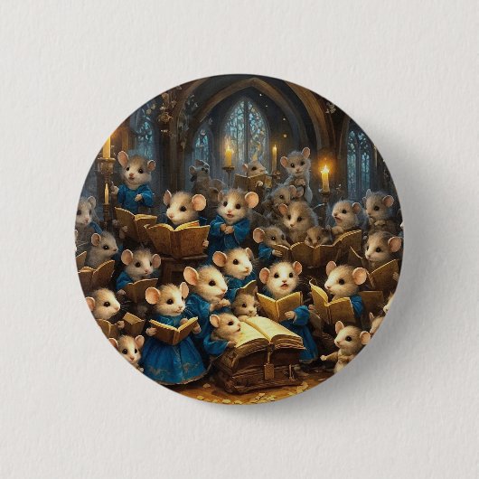 Church Mouse Choir Button (Vorderseite)