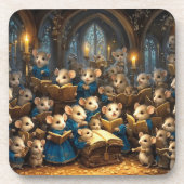 Church Mouse Choir Getränkeuntersetzer (Vorderseite)