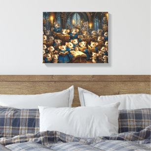 Church Mouse Choir Leinwanddruck