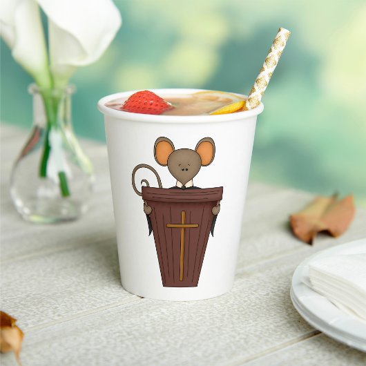 Church Mouse Pappbecher