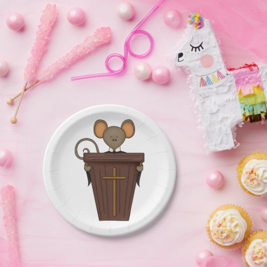 Church Mouse Pappteller (Party)