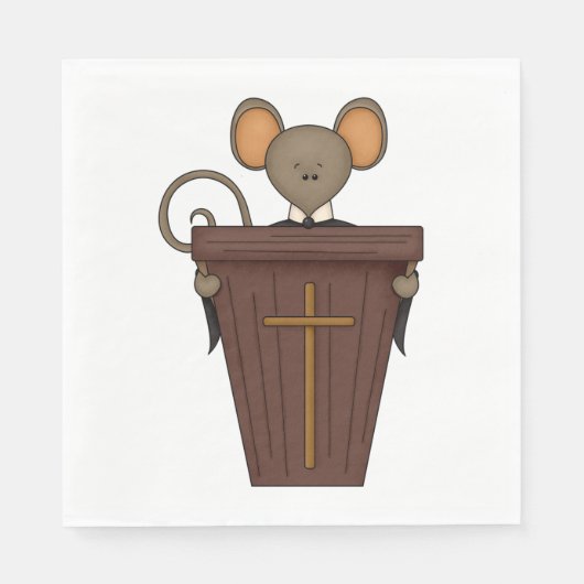Church Mouse Serviette (Vorderseite)