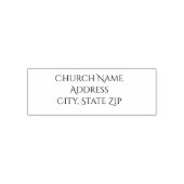 Church Name Custom Self Inking Rubber Stamp Permastempel (Design)
