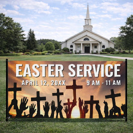 Church Oaster Service Time Banner