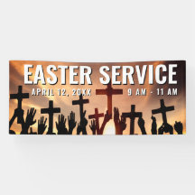 Church Oaster Service Time Banner