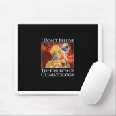 church_of_climatology_blk_stkr mousepad (Mit Mouse)
