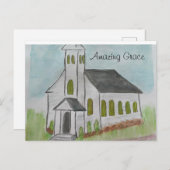 Church Phantastisch Grace - Handgemälde Postkarte (Vorne/Hinten)
