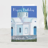 Church Picture Personalisiert Happy Birthday Card