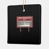 Church Relboard Signs Christlich Joke Schauspiel Keramikornament (Links)