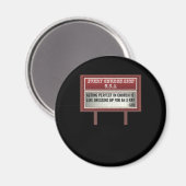 Church Relboard Signs Christlich Joke Schauspiel Magnet (Vorderseite/Rückseite)