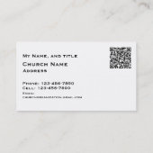 Church / Religious Three crosses with QR code Visitenkarte (Rückseite)