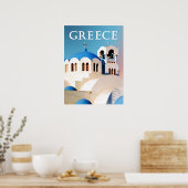 Church Roof and Bell Tower Griechenland Poster (Küche)