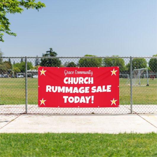 Church Rummage Sale! Benutzerdefinierter Banner (Insitu)