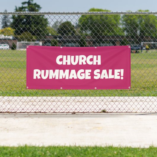 Church Rummage Sale! Bright Banner (Insitu)