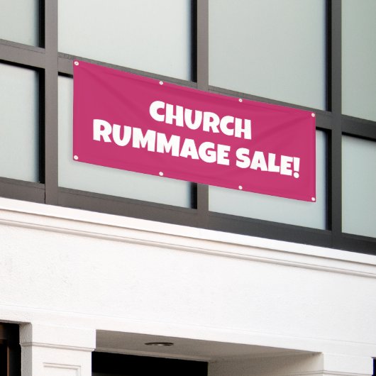 Church Rummage Sale! Bright Banner (Äußeres Gebäude)