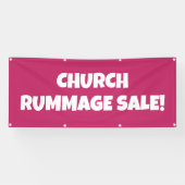 Church Rummage Sale! Bright Banner (Horizontal)