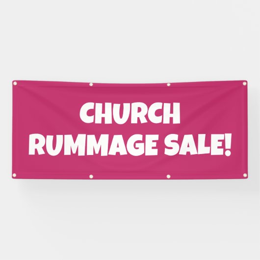 Church Rummage Sale! Bright Banner (Horizontal)