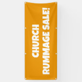 Church Rummage Sale! Bright Banner (Vertikal)