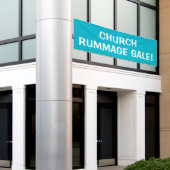 Church Rummage Sale! Großer Banner (Äußeres Gebäude)