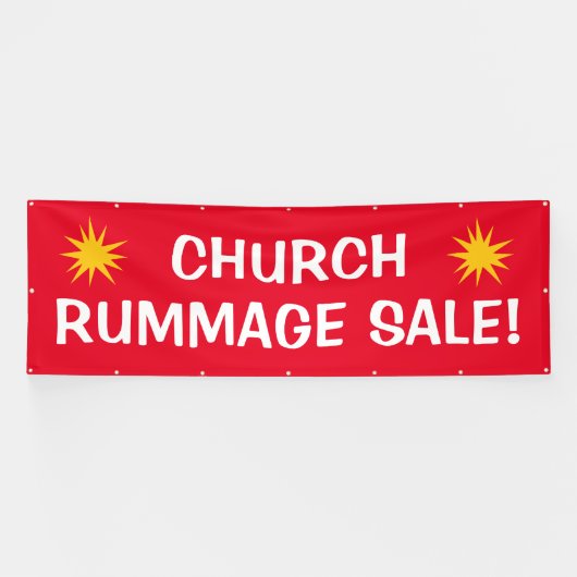 Church Rummage Sale! Großer Banner (Horizontal)