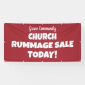 Church Rummage Sale! Personalisierter Banner (Horizontal)