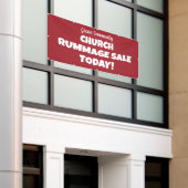 Church Rummage Sale! Personalisierter Banner (Äußeres Gebäude)