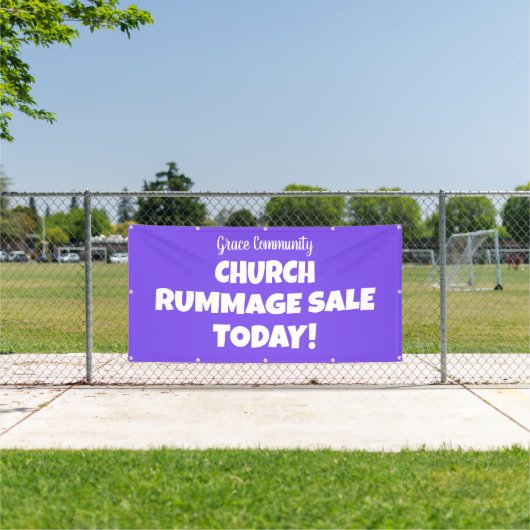 Church Rummage Sale! Personalisierter Banner (Insitu)