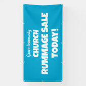 Church Rummage Sale! Personalisierter Banner (Vertikal)