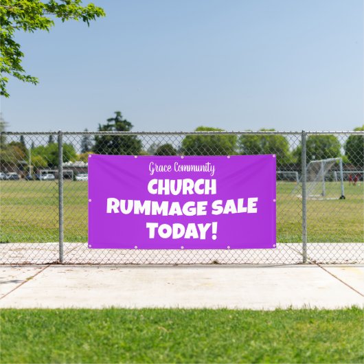Church Rummage Sale! Personalisierter Banner (Insitu)