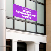 Church Rummage Sale! Personalisierter Banner (Äußeres Gebäude)