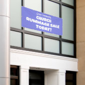 Church Rummage Sale! Personalisierter Banner (Äußeres Gebäude)