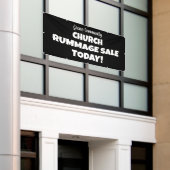 Church Rummage Sale! Personalisierter Banner (Äußeres Gebäude)