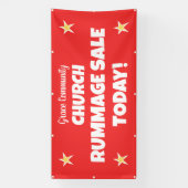 Church Rummage Sale! Personalisierter Banner (Vertikal)