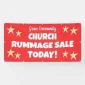 Church Rummage Sale! Personalisierter Banner (Horizontal)