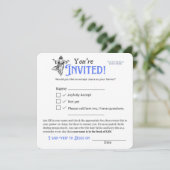Church Salvation RSVP Card - Anpassbar (Stehend Vorderseite)