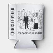 Church Service Wedding Vicar sagt Nein zu Anwälten Dosenkühler (Vorderseite)