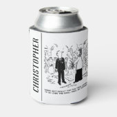 Church Service Wedding Vicar sagt Nein zu Anwälten Dosenkühler (Kanne Rückseite)