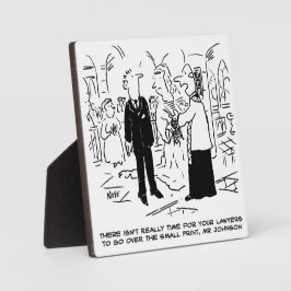 Church Service Wedding Vicar sagt Nein zu Anwälten Fotoplatte