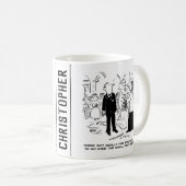 Church Service Wedding Vicar sagt Nein zu Anwälten Kaffeetasse (VorderseiteRechts)