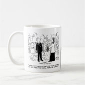 Church Service Wedding Vicar sagt Nein zu Anwälten Kaffeetasse (Links)