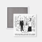 Church Service Wedding Vicar sagt Nein zu Anwälten Magnet (Vorderseite/Rückseite)