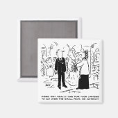 Church Service Wedding Vicar sagt Nein zu Anwälten Magnet (Vorderseite/Rückseite)