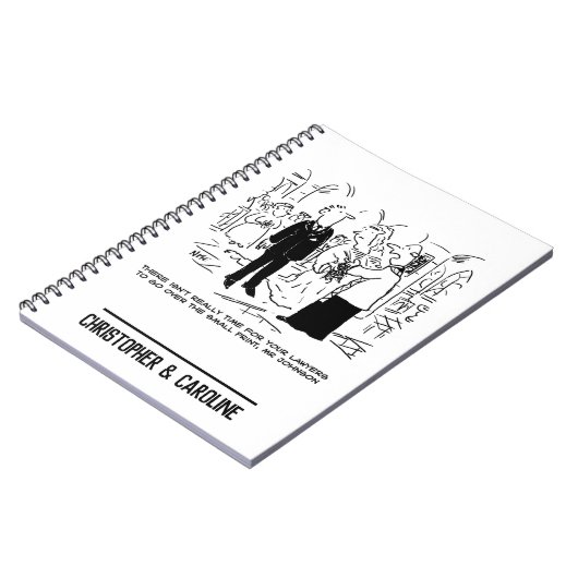 Church Service Wedding Vicar sagt Nein zu Anwälten Notizblock (Linke Seite)