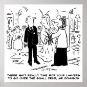 Church Service Wedding Vicar sagt Nein zu Anwälten Poster (Vorne)